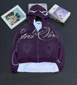 y2k Rockstar zip up jacket